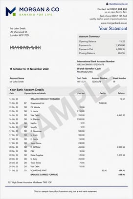 Bank Statement