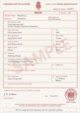 Birth Certificate